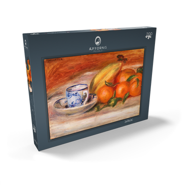 Darstellung des Puzzle Motivs Oranges, Bananas, and Teacup (Oranges, bananes et tasse de thé) (1908) by Pierre-Auguste Renoir 200 Puzzle Schachtel Ansicht2