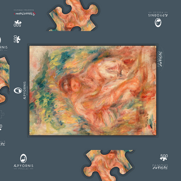 Darstellung des Puzzle Motivs Sketch of a Woman (Esquisse de femme) (1916) by Pierre-Auguste Renoir 500 Puzzle Schachtel 3D Modell