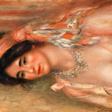 Darstellung des Puzzle Motivs Woman with Black Hair (Jeune femme avec cheveux noirs, buste) (1911) by Pierre-Auguste Renoir 100 Puzzle 3D Modell