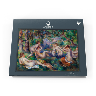 Darstellung des Puzzle Motivs Bathers in the Forest (Baigneuses dans la forêt) (1897) by Pierre-Auguste Renoir 200 Puzzle Schachtel Ansicht3