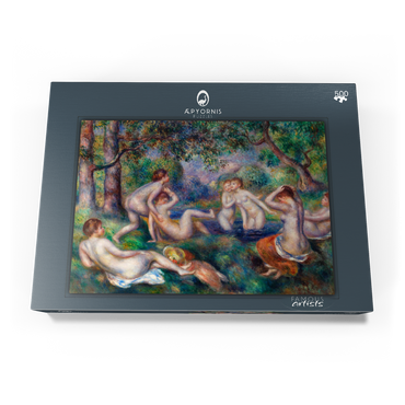 Darstellung des Puzzle Motivs Bathers in the Forest (Baigneuses dans la forêt) (1897) by Pierre-Auguste Renoir 500 Puzzle Schachtel Ansicht3