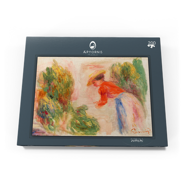 Darstellung des Puzzle Motivs Woman Gathering Flowers (Femme cueillant des fleurs) (1906–1910) by Pierre-Auguste Renoir 200 Puzzle Schachtel Ansicht3