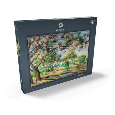 Darstellung des Puzzle Motivs Bois de la Chaise (Paysage) (1892) by Pierre-Auguste Renoir 100 Puzzle Schachtel Ansicht2