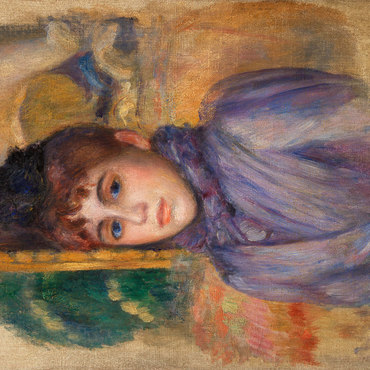 Darstellung des Puzzle Motivs Portrait of a Young Woman (Portrait de jeune femme) (1885) by Pierre-Auguste Renoir 1000 Puzzle 3D Modell