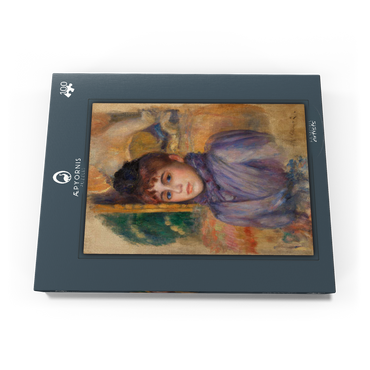 Darstellung des Puzzle Motivs Portrait of a Young Woman (Portrait de jeune femme) (1885) by Pierre-Auguste Renoir 100 Puzzle Schachtel Ansicht3