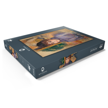 Darstellung des Puzzle Motivs Portrait of a Young Woman (Portrait de jeune femme) (1885) by Pierre-Auguste Renoir 200 Puzzle Schachtel Ansicht1