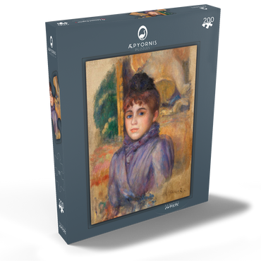 Darstellung des Puzzle Motivs Portrait of a Young Woman (Portrait de jeune femme) (1885) by Pierre-Auguste Renoir 200 Puzzle Schachtel Ansicht2