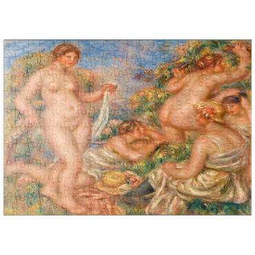 Darstellung des Puzzle Motivs puzzleplate Composition, Five Bathers (Composition, cinq baigneuses) (1917–1919) by Pierre-Auguste Renoir 200 Puzzle