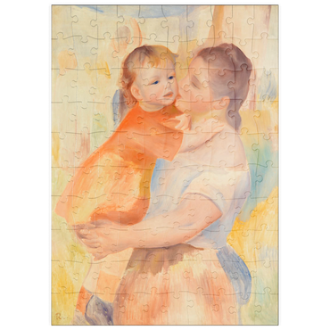 Darstellung des Puzzle Motivs puzzleplate Washerwoman and Child (La Blanchisseuse et son enfant) (1886) by Pierre-Auguste Renoir 100 Puzzle
