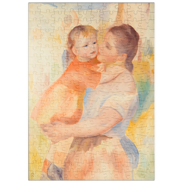 Darstellung des Puzzle Motivs puzzleplate Washerwoman and Child (La Blanchisseuse et son enfant) (1886) by Pierre-Auguste Renoir 200 Puzzle