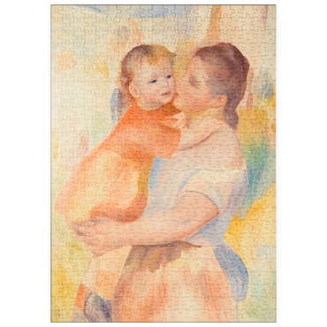 Darstellung des Puzzle Motivs puzzleplate Washerwoman and Child (La Blanchisseuse et son enfant) (1886) by Pierre-Auguste Renoir 500 Puzzle
