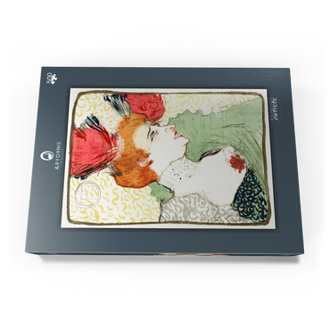 Darstellung des Puzzle Motivs Bust of Mademoiselle Lender (1895) by Henri de Toulouse–Lautrec 500 Puzzle Schachtel Ansicht3