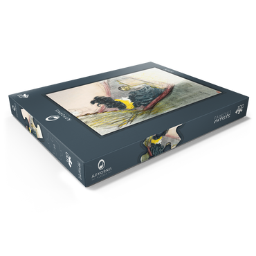 Darstellung des Puzzle Motivs A Princely Idyl, Clara Ward (1897) by Henri de Toulouse–Lautrec 100 Puzzle Schachtel Ansicht1