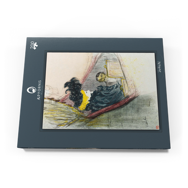 Darstellung des Puzzle Motivs A Princely Idyl, Clara Ward (1897) by Henri de Toulouse–Lautrec 200 Puzzle Schachtel Ansicht3