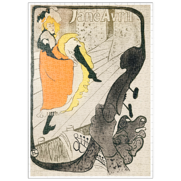 Darstellung des Puzzle Motivs puzzleplate Jane Avril (1893) print by Henri de Toulouse–Lautrec 500 Puzzle