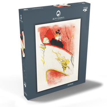 Darstellung des Puzzle Motivs Balcony with a Gilded Grotesque Mask (1894) print by Henri de Toulouse–Lautrec 200 Puzzle Schachtel Ansicht2