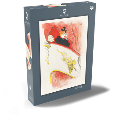 Darstellung des Puzzle Motivs Balcony with a Gilded Grotesque Mask (1894) print by Henri de Toulouse–Lautrec 500 Puzzle Schachtel Ansicht2