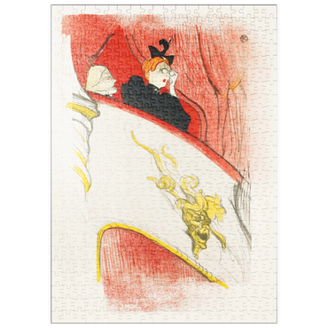 Darstellung des Puzzle Motivs puzzleplate Balcony with a Gilded Grotesque Mask (1894) print by Henri de Toulouse–Lautrec 500 Puzzle
