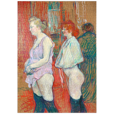 Darstellung des Puzzle Motivs puzzleplate Rue des Moulins (1894) by Henri de Toulouse–Lautrec 1000 Puzzle
