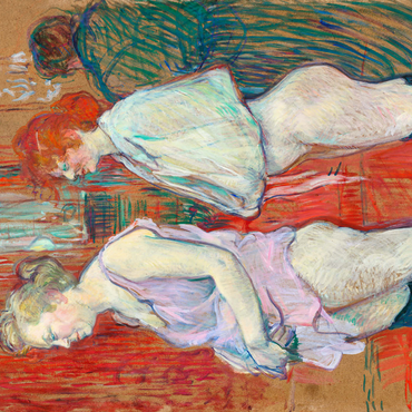 Darstellung des Puzzle Motivs Rue des Moulins (1894) by Henri de Toulouse–Lautrec 1000 Puzzle 3D Modell