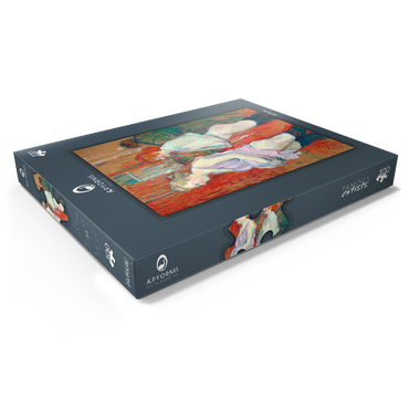 Darstellung des Puzzle Motivs Rue des Moulins (1894) by Henri de Toulouse–Lautrec 100 Puzzle Schachtel Ansicht1