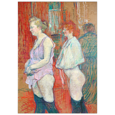 Darstellung des Puzzle Motivs puzzleplate Rue des Moulins (1894) by Henri de Toulouse–Lautrec 100 Puzzle