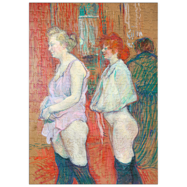 Darstellung des Puzzle Motivs puzzleplate Rue des Moulins (1894) by Henri de Toulouse–Lautrec 200 Puzzle