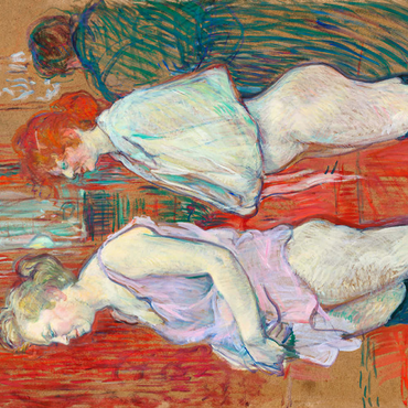 Darstellung des Puzzle Motivs Rue des Moulins (1894) by Henri de Toulouse–Lautrec 200 Puzzle 3D Modell