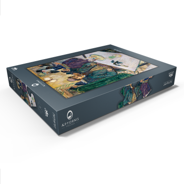 Darstellung des Puzzle Motivs Monsieur Boileau at the Café (1893) by Henri de Toulouse–Lautrec 1000 Puzzle Schachtel Ansicht1