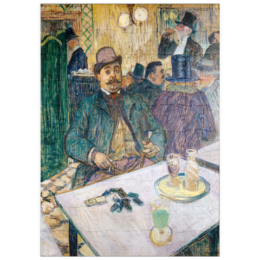 Darstellung des Puzzle Motivs puzzleplate Monsieur Boileau at the Café (1893) by Henri de Toulouse–Lautrec 100 Puzzle