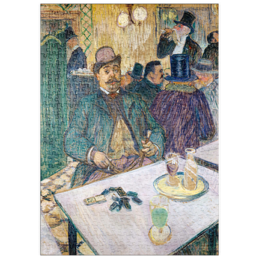 Darstellung des Puzzle Motivs puzzleplate Monsieur Boileau at the Café (1893) by Henri de Toulouse–Lautrec 500 Puzzle
