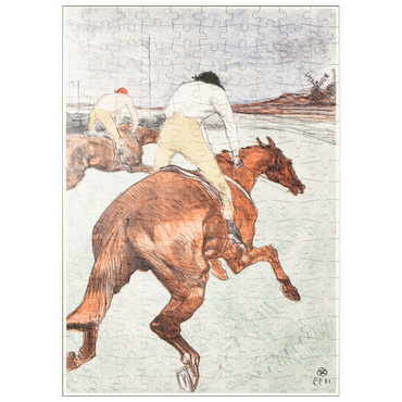 Darstellung des Puzzle Motivs puzzleplate The Jockey (1899) by Henri de Toulouse–Lautrec 200 Puzzle