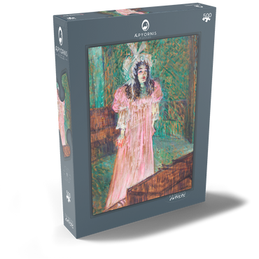 Darstellung des Puzzle Motivs May Belfort (1895) by Henri de Toulouse–Lautrec 500 Puzzle Schachtel Ansicht2