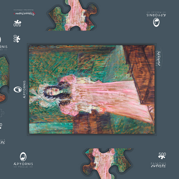 Darstellung des Puzzle Motivs May Belfort (1895) by Henri de Toulouse–Lautrec 500 Puzzle Schachtel 3D Modell
