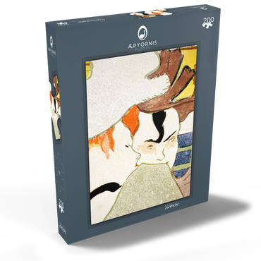 Darstellung des Puzzle Motivs L' Anglais au Moulin Rouge (1892) by Henri de Toulouse–Lautrec 200 Puzzle Schachtel Ansicht2