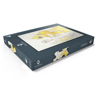 Darstellung des Puzzle Motivs Affiche Au Bal des Etudiants (1900) by Henri de Toulouse–Lautrec 100 Puzzle Schachtel Ansicht1