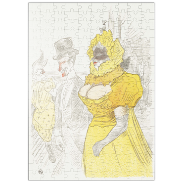 Darstellung des Puzzle Motivs puzzleplate Affiche Au Bal des Etudiants (1900) by Henri de Toulouse–Lautrec 200 Puzzle
