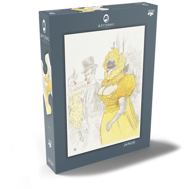 Darstellung des Puzzle Motivs Affiche Au Bal des Etudiants (1900) by Henri de Toulouse–Lautrec 500 Puzzle Schachtel Ansicht2