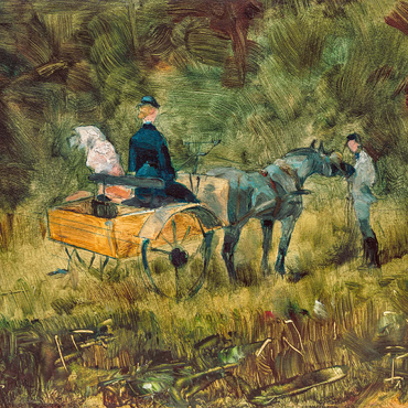 Darstellung des Puzzle Motivs The Trap (1880) by Henri de Toulouse–Lautrec 500 Puzzle 3D Modell