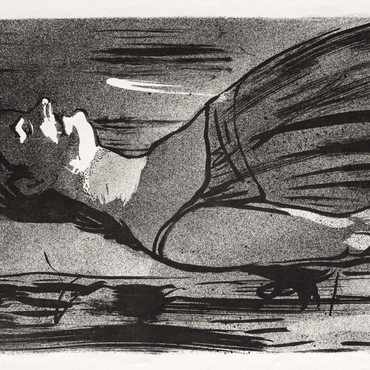 Darstellung des Puzzle Motivs Le Café-concert: Mme. Abdala (1893) by Henri de Toulouse–Lautrec 1000 Puzzle 3D Modell