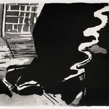 Darstellung des Puzzle Motivs Ultime Ballade (1893) by Henri de Toulouse–Lautrec 1000 Puzzle 3D Modell