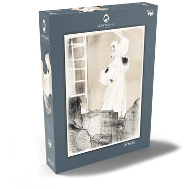 Darstellung des Puzzle Motivs Miss May Belfort (1895) by Henri de Toulouse–Lautrec 1000 Puzzle Schachtel Ansicht2