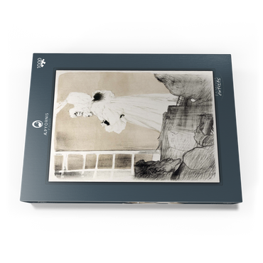 Darstellung des Puzzle Motivs Miss May Belfort (1895) by Henri de Toulouse–Lautrec 1000 Puzzle Schachtel Ansicht3