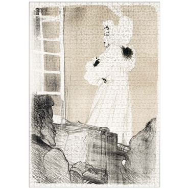 Darstellung des Puzzle Motivs puzzleplate Miss May Belfort (1895) by Henri de Toulouse–Lautrec 1000 Puzzle