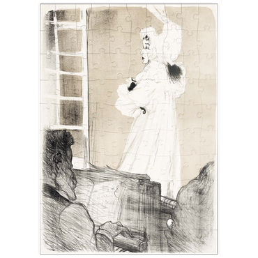 Darstellung des Puzzle Motivs puzzleplate Miss May Belfort (1895) by Henri de Toulouse–Lautrec 100 Puzzle