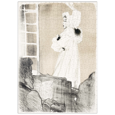 Darstellung des Puzzle Motivs puzzleplate Miss May Belfort (1895) by Henri de Toulouse–Lautrec 500 Puzzle