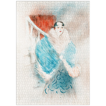 Darstellung des Puzzle Motivs puzzleplate Elsa, Dite la Viennoise (1897) by Henri de Toulouse–Lautrec 1000 Puzzle