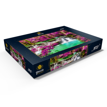 Darstellung des Puzzle Motivs Huay Mae Khamin Wasserfall, Thailand 1000 Puzzle Schachtel Ansicht1