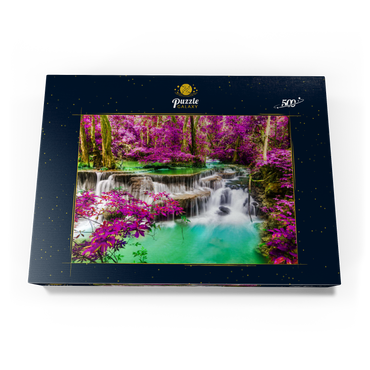 Darstellung des Puzzle Motivs Huay Mae Khamin Wasserfall, Thailand 500 Puzzle Schachtel Ansicht3