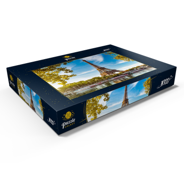 Darstellung des Puzzle Motivs Eiffelturm, Paris. Frankreich 1000 Puzzle Schachtel Ansicht1